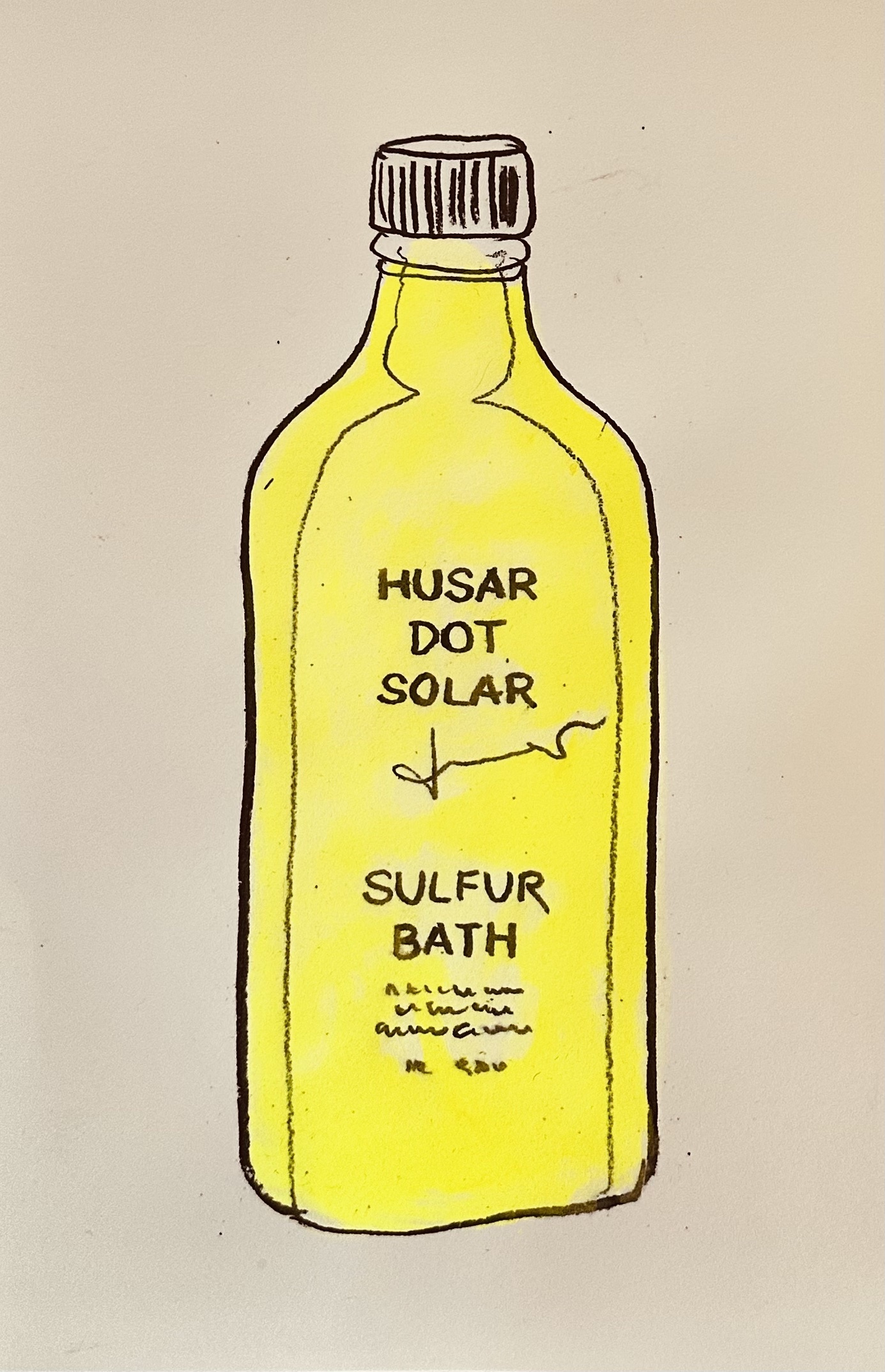 Sulfurbath yellow sketch